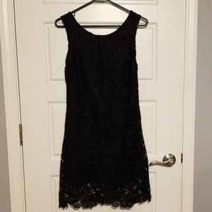 Black lace dress